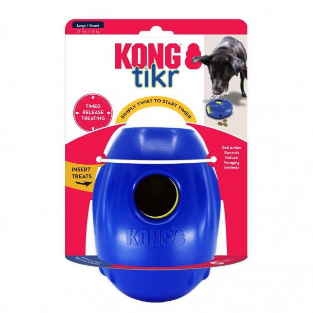 Kong Tikr - משחק האכלה לכלבים עם טיימר להגדרת זמן ורמת קושי M/L